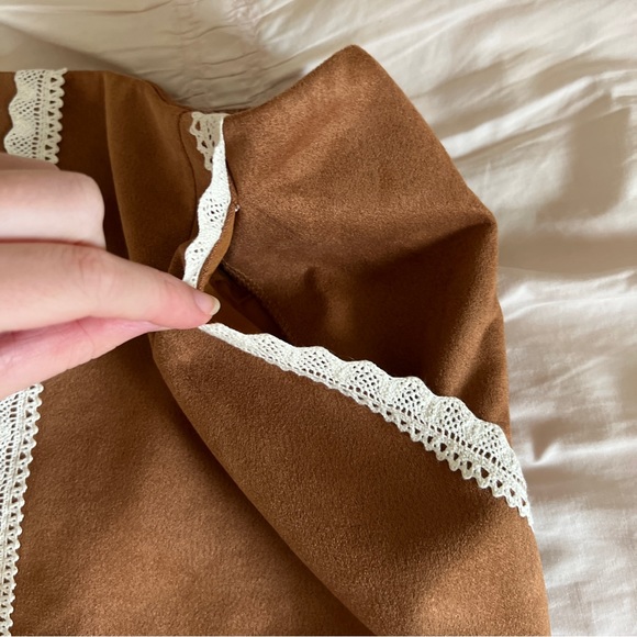 Faux Suede Mini Skirt - Picture 6 of 7